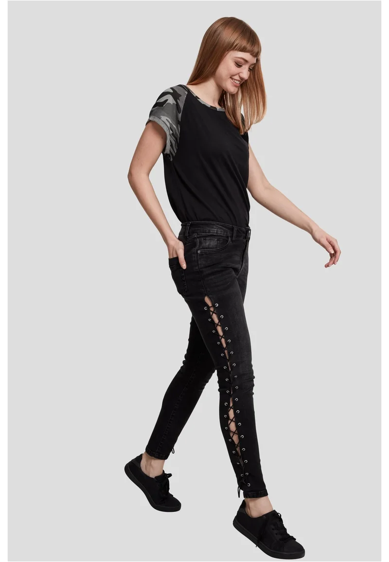Ladies Contrast Raglan Tee