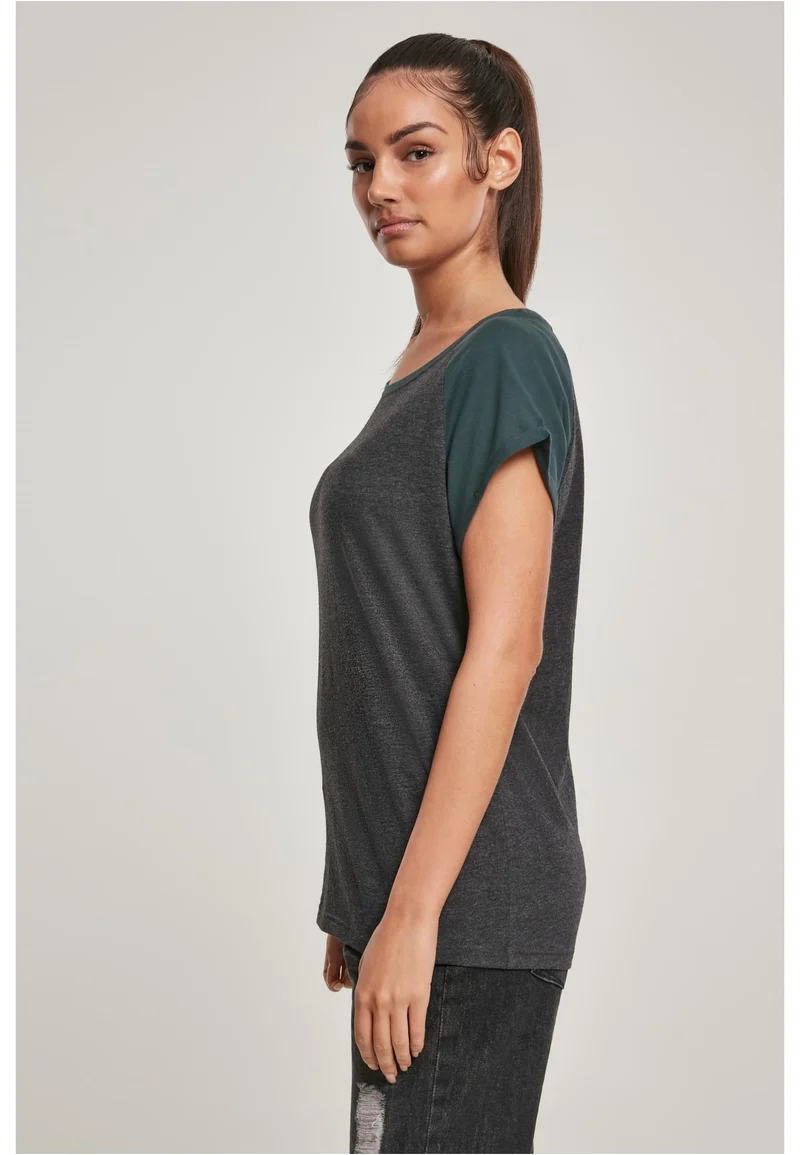 Ladies Contrast Raglan Tee