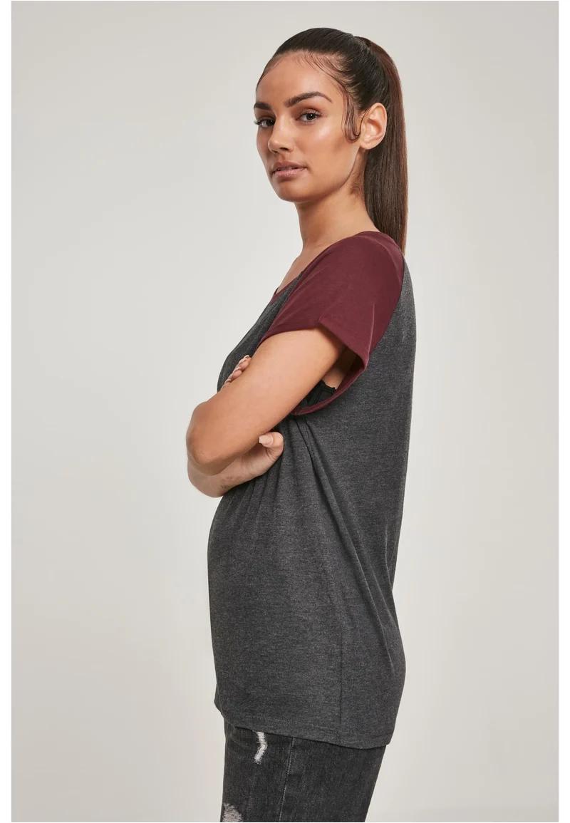 Ladies Contrast Raglan Tee