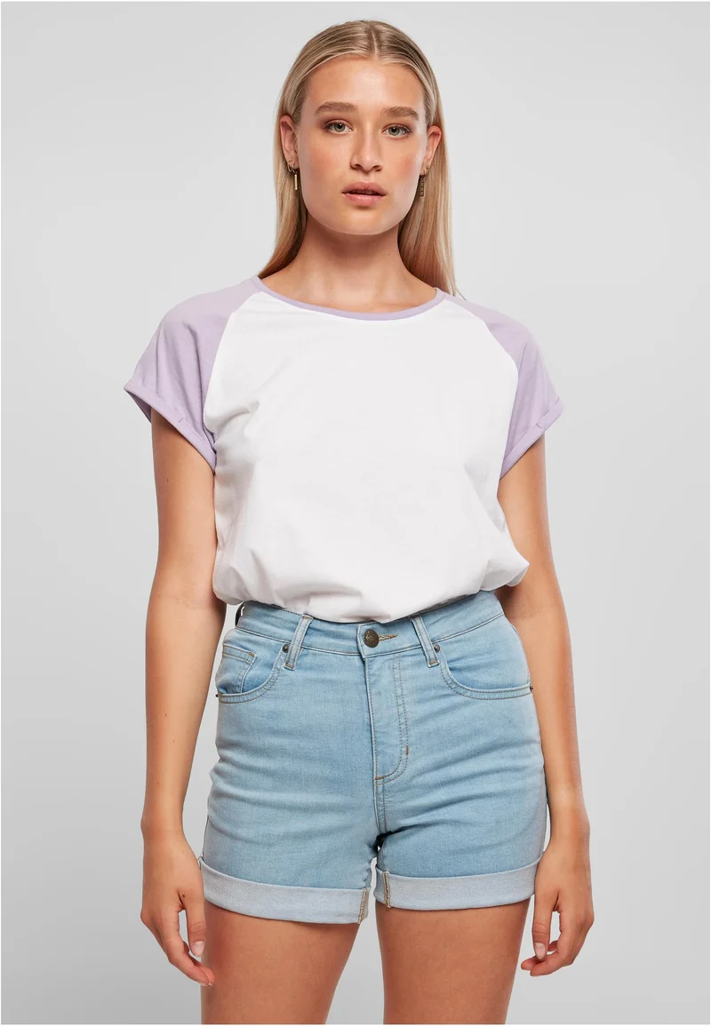 Ladies Contrast Raglan Tee