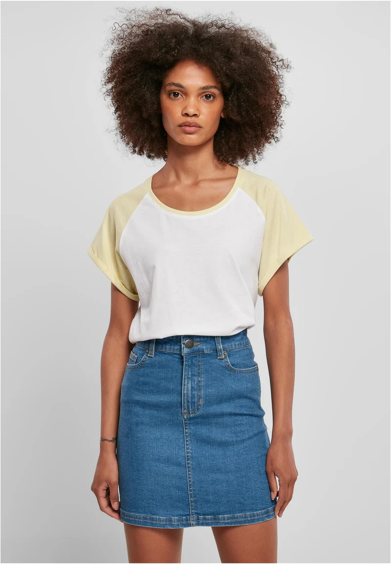 Ladies Contrast Raglan Tee