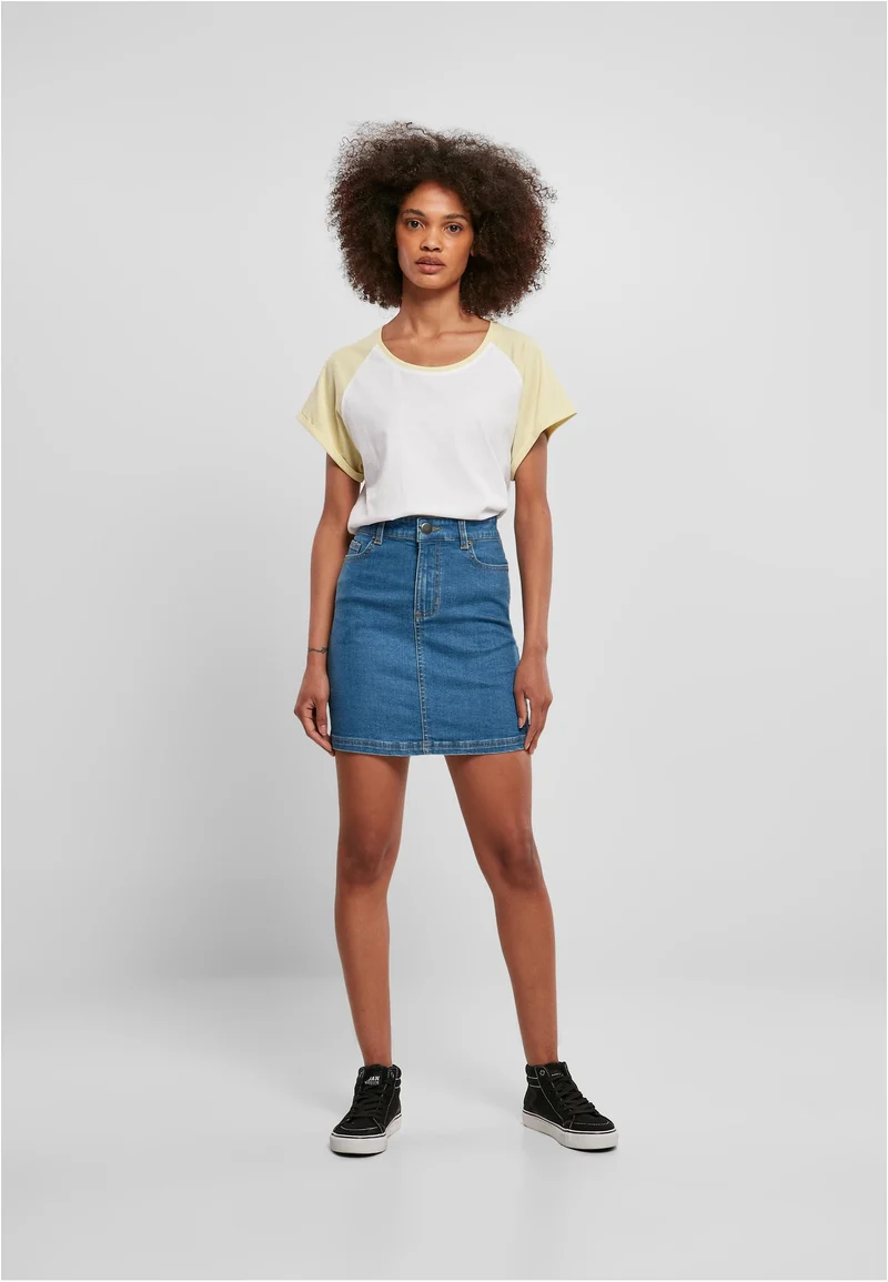 Ladies Contrast Raglan Tee