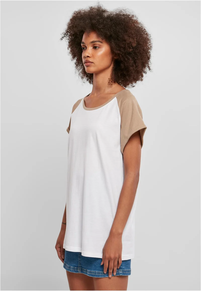 Ladies Contrast Raglan Tee