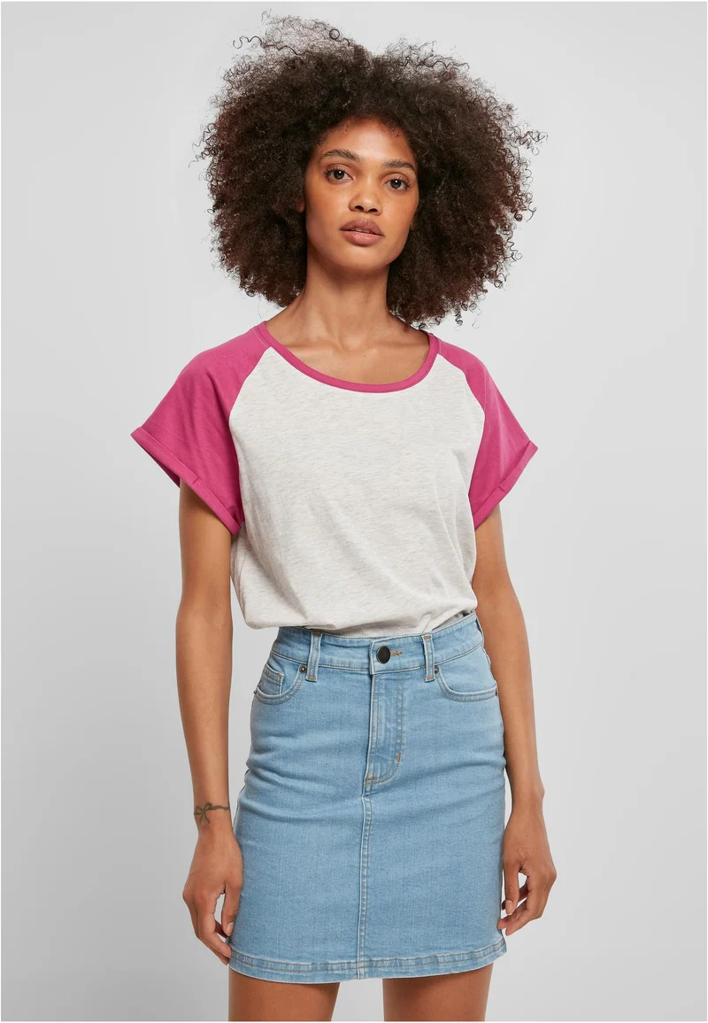 Ladies Contrast Raglan Tee