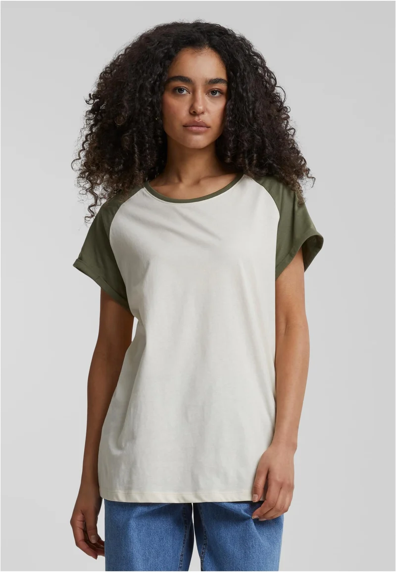Ladies Contrast Raglan Tee