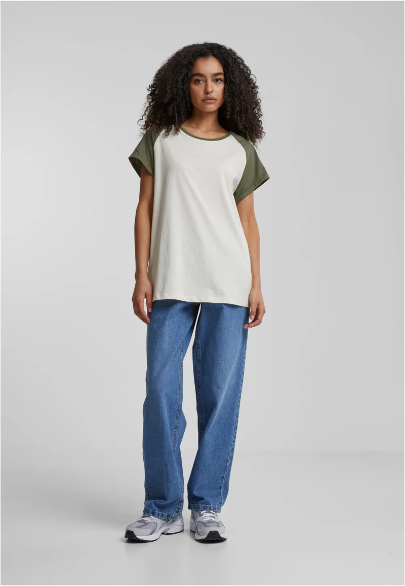 Ladies Contrast Raglan Tee