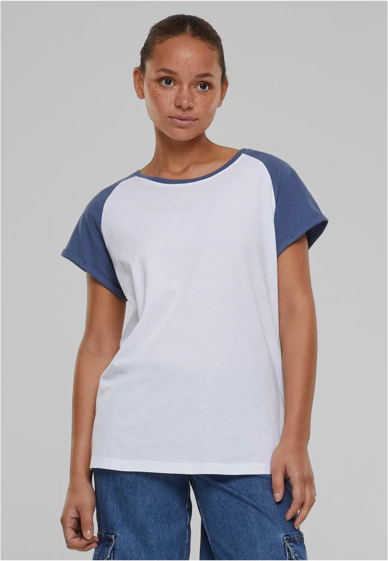 Ladies Contrast Raglan Tee