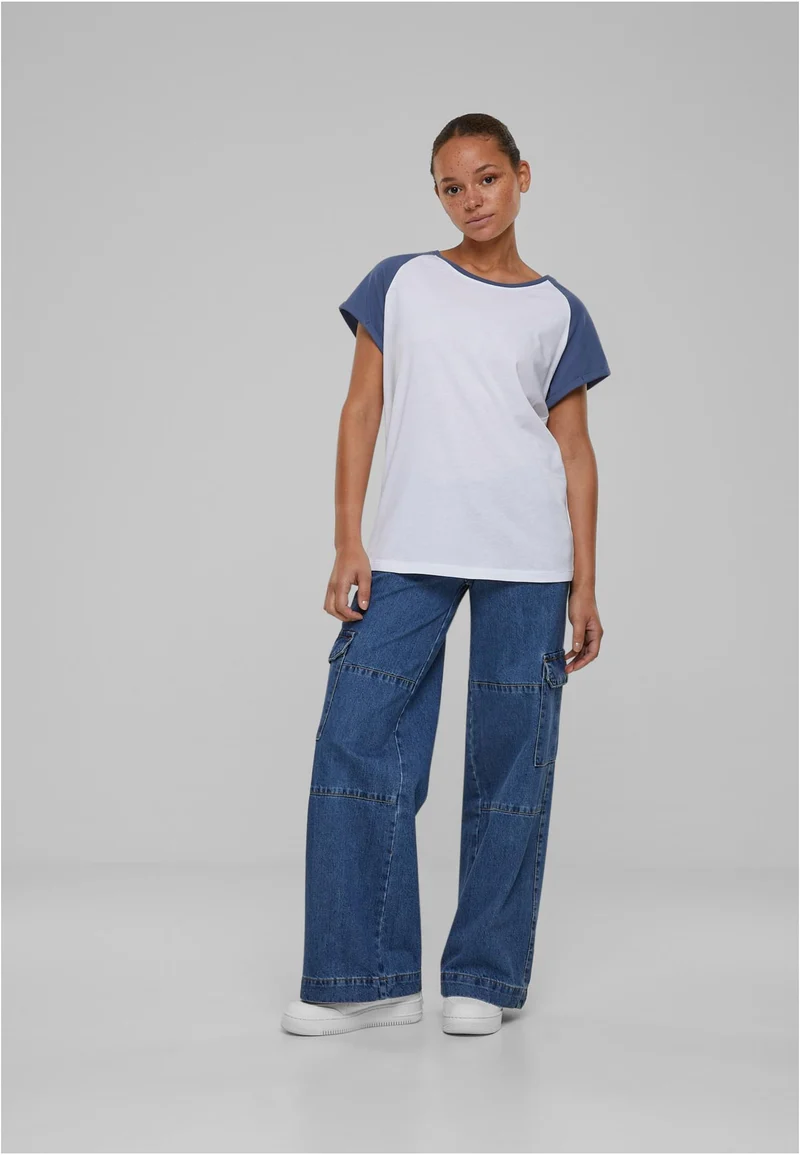 Ladies Contrast Raglan Tee