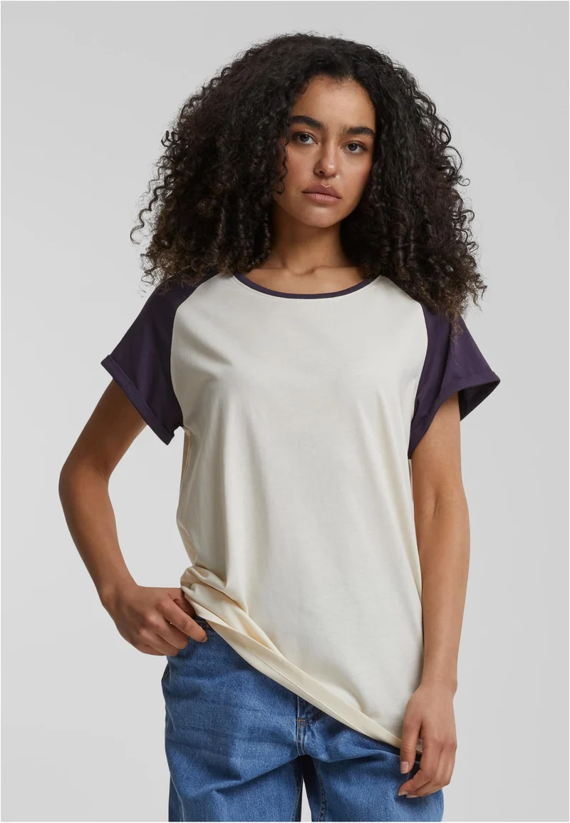 Ladies Contrast Raglan Tee