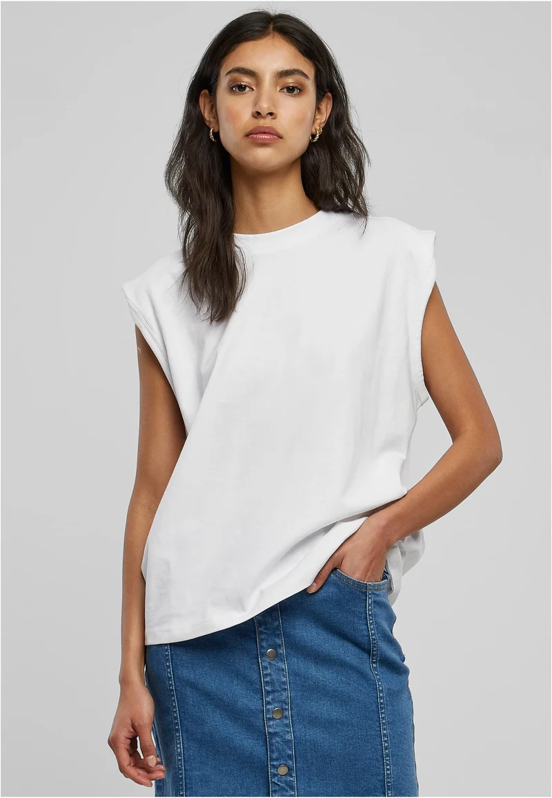UC Organic Heavy Padded Shoulder Tank Top