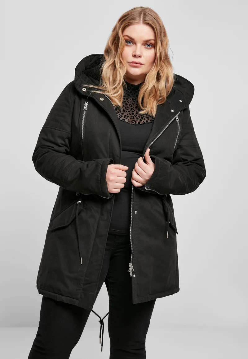 UC Sherpa Lined Cotton Parka 3XL BLACK