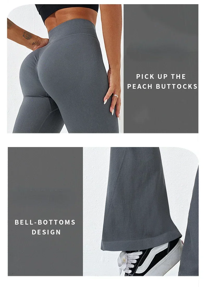 Leggins Donna Push up Vita Alta Pantaloni Sportivi Fitness Yoga Palestra Tuta