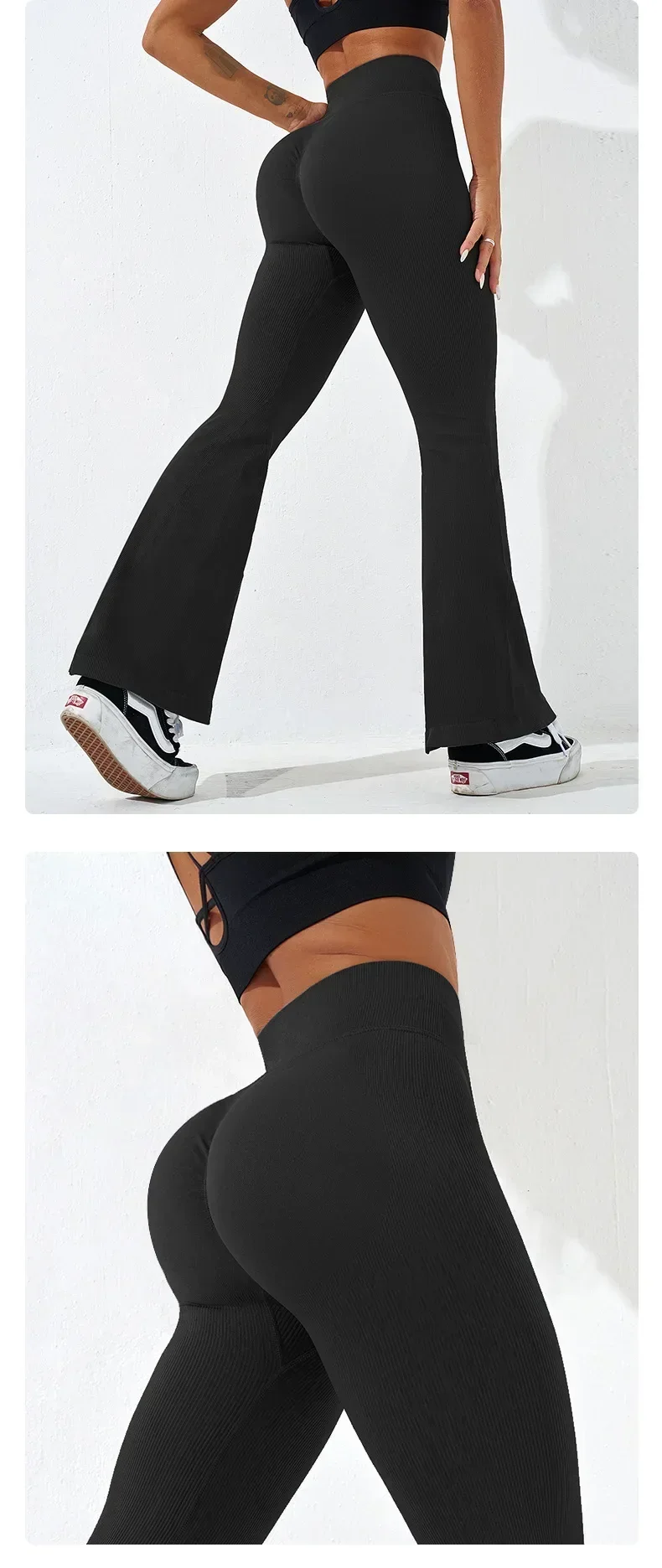 Leggins Donna Push up Vita Alta Pantaloni Sportivi Fitness Yoga Palestra Tuta
