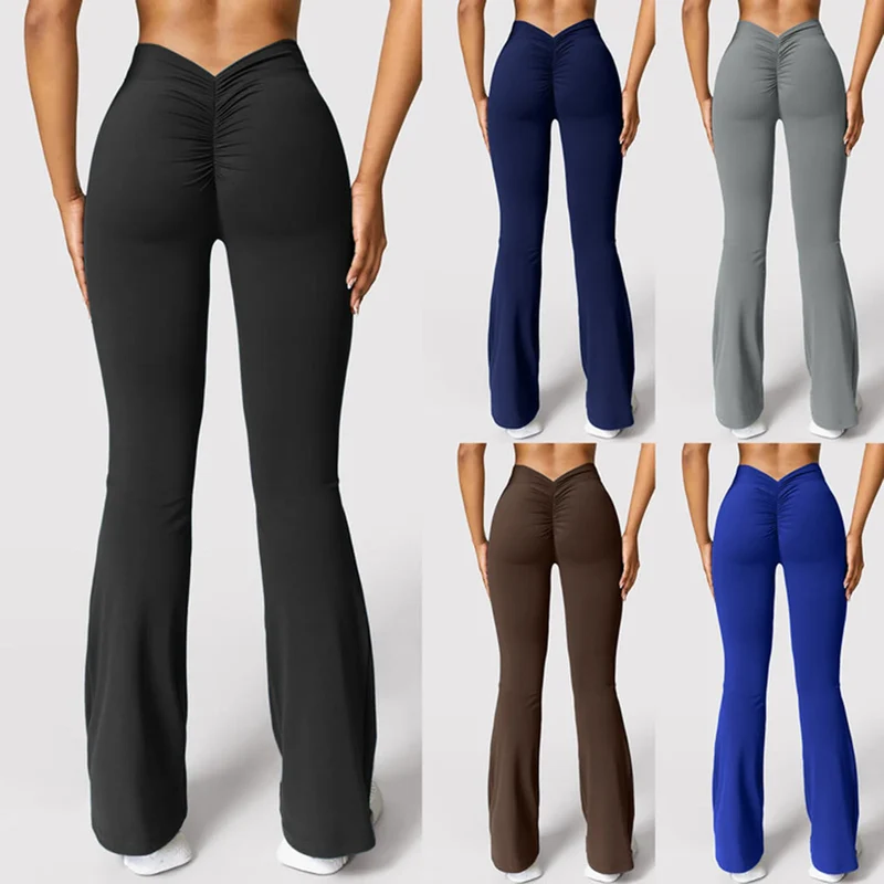 Leggins Donna Push up Vita Alta Pantaloni Sportivi Fitness Yoga Palestra Tuta