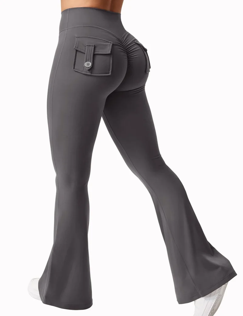 Leggins Donna Push up Vita Alta Pantaloni Sportivi Fitness Yoga Palestra Tuta