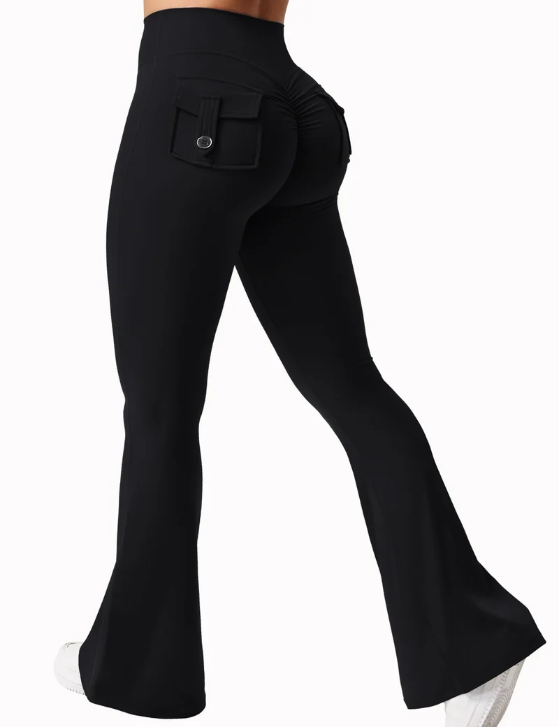 Leggins Donna Push up Vita Alta Pantaloni Sportivi Fitness Yoga Palestra Tuta