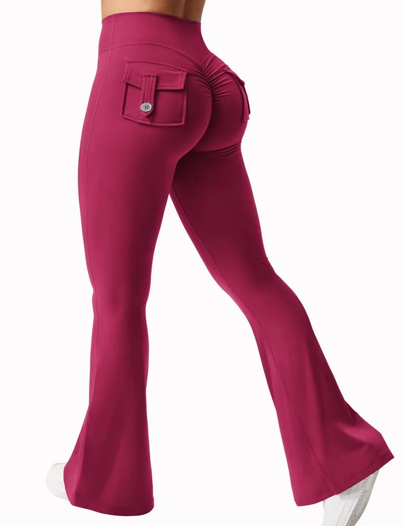 Leggins Donna Push up Vita Alta Pantaloni Sportivi Fitness Yoga Palestra Tuta