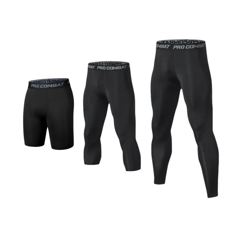 Herren Leggings Sporthose Jogginghose Trainingshose Lauf Hose Kompressionshose
