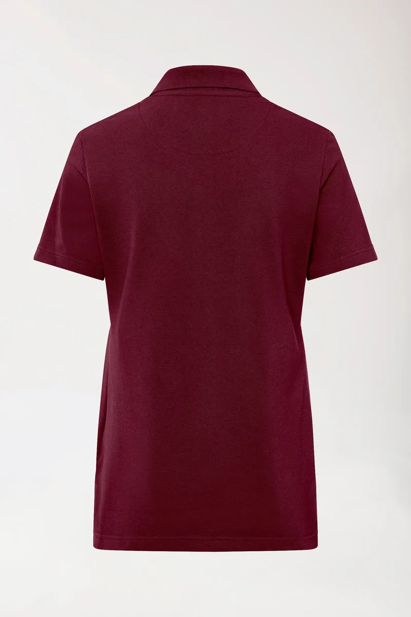 CORE Shirt Damen - Polokragen bordeaux