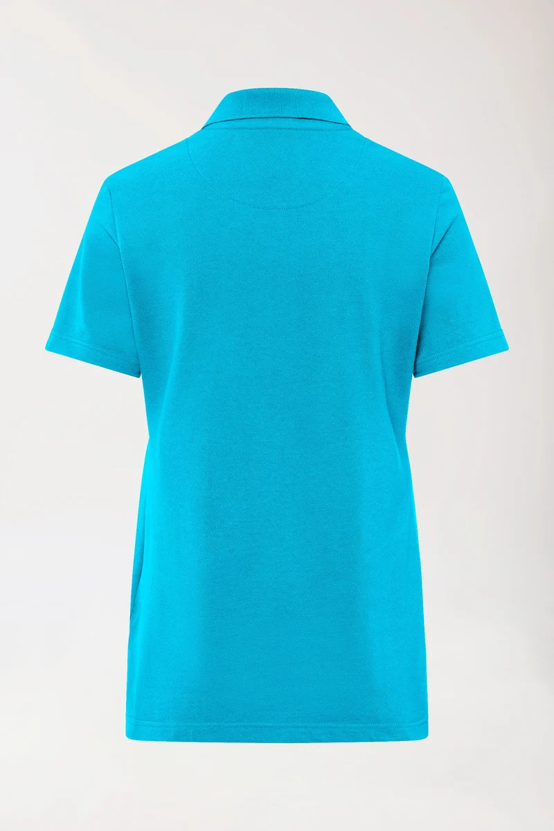 CORE Shirt Damen - Polokragen türkis