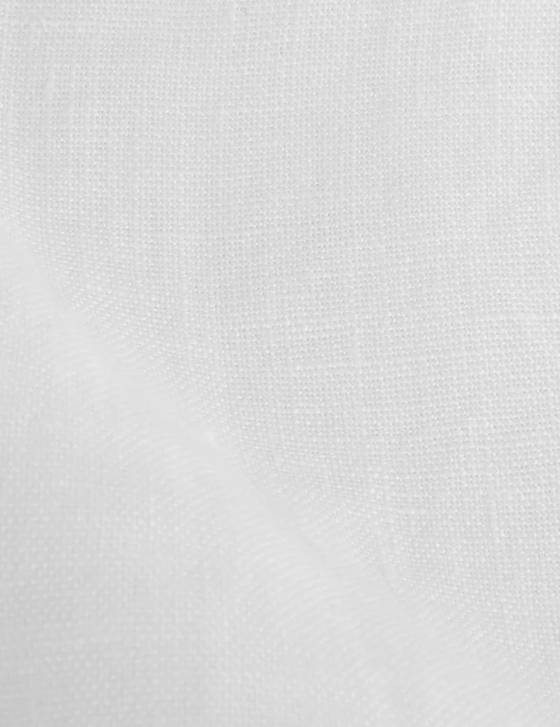 Chemise mixte "Je t'aime" en lin blanc