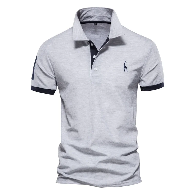 Uomo Polo Manica Corta POLO Shirt Maglietta Camicia Maglia T-Shirt di Moda