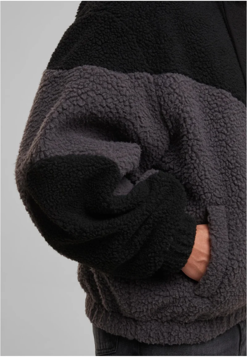 UC Weavy Colorblock Teddy Hoodie