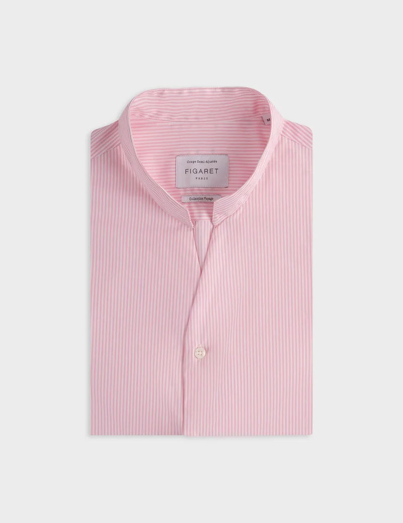 Chemise Carl Voyage rayée rose