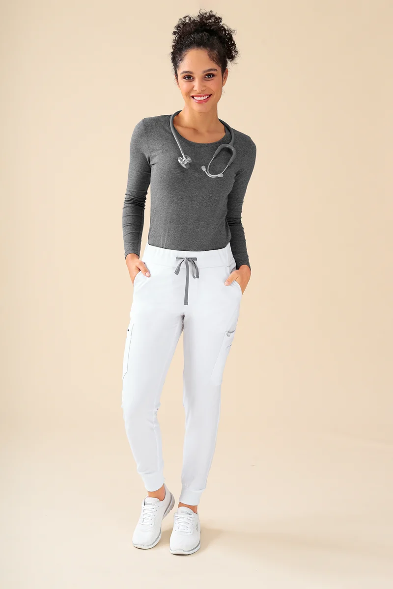 KAERE Shirt Damen - Longsleeve dunkelgrau melange