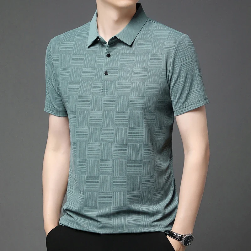Uomo Polo Manica Corta POLO Shirt Maglietta Camicia Maglia T-Shirt di Moda