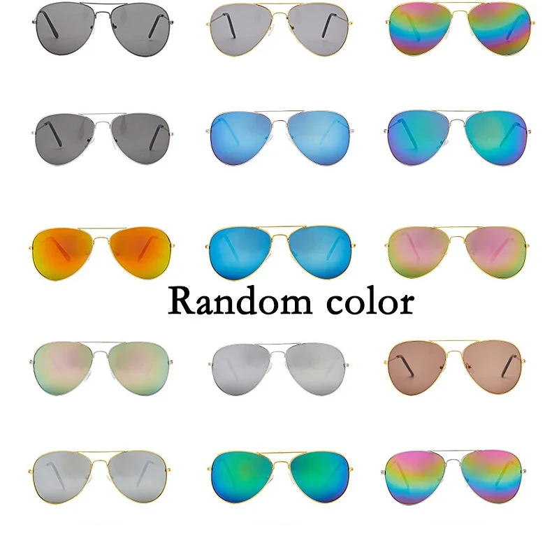 Sonnenbrille Damen Herren Pilotenbrille Brille Verspiegelte Gläser Vintage UV400