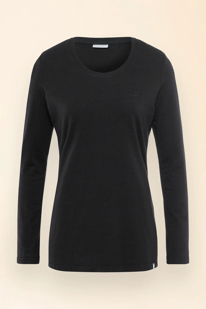 KAERE Shirt Damen - Longsleeve schwarz
