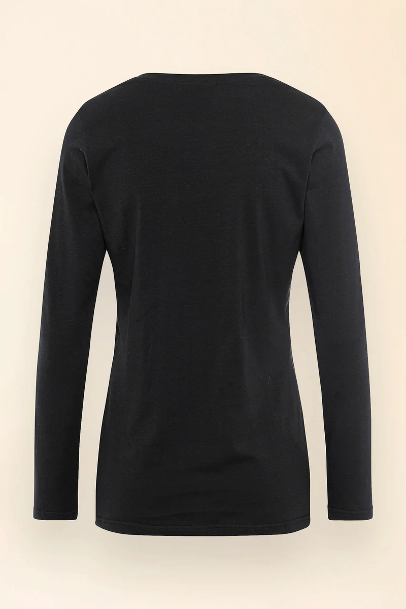 KAERE Shirt Damen - Longsleeve schwarz