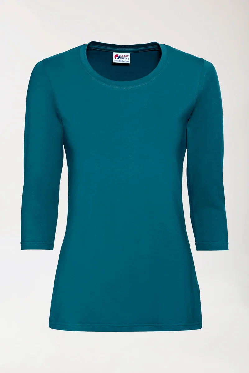 CORE Shirt Damen - 3/4 Arm petrol