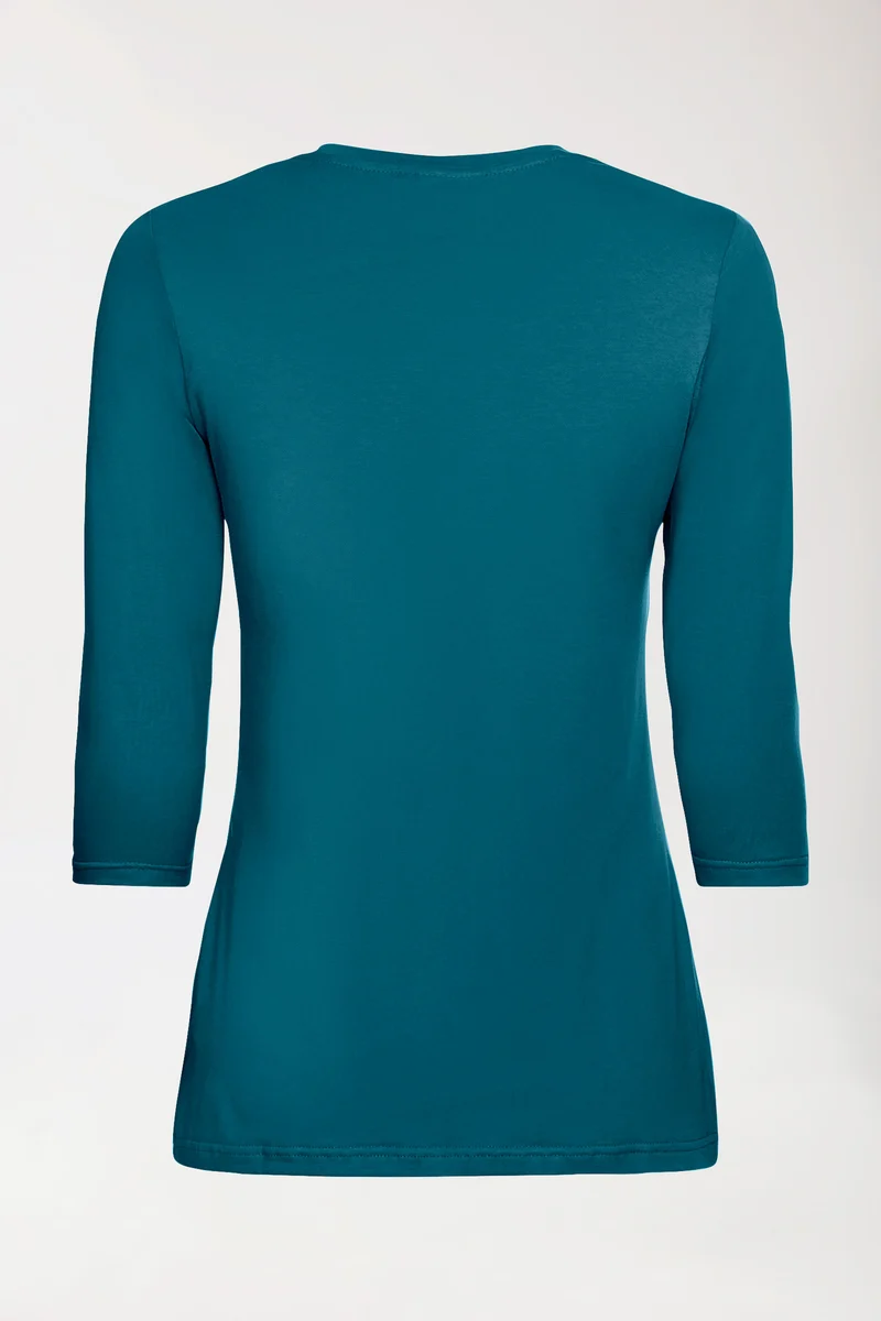 CORE Shirt Damen - 3/4 Arm petrol