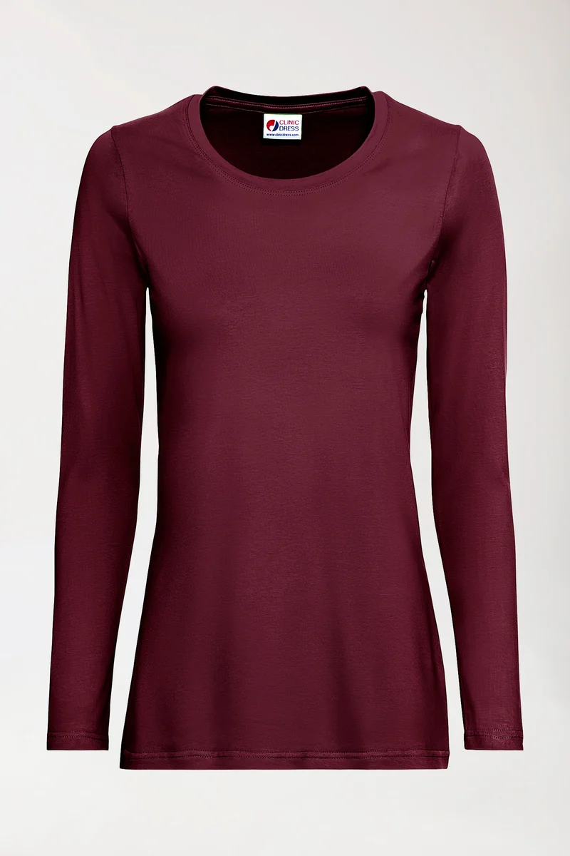 CORE Shirt Damen - 1/1 Arm bordeaux
