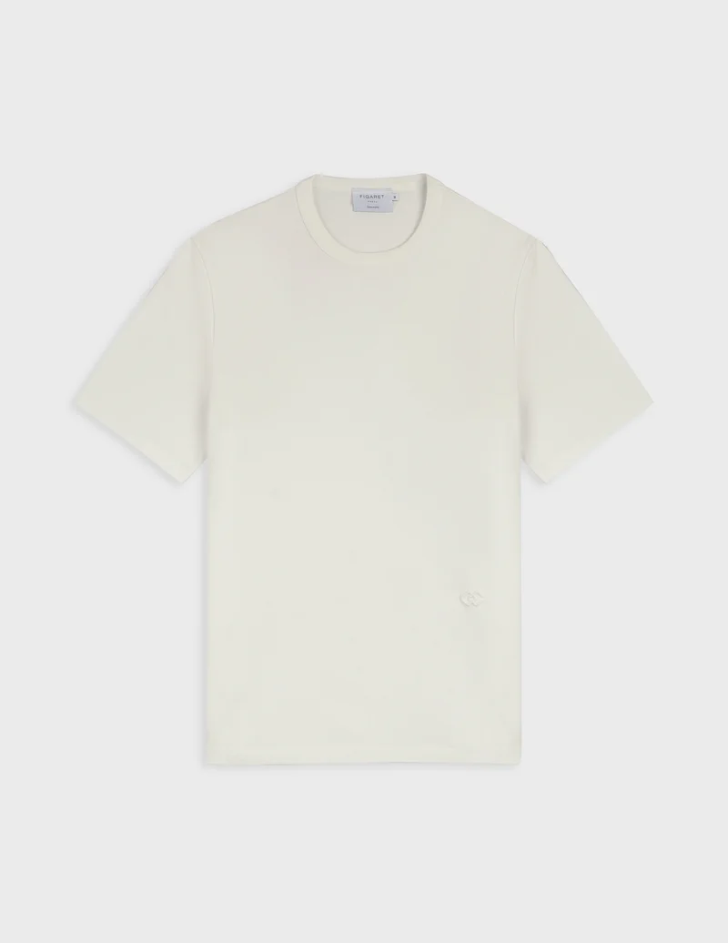T-shirt Marcel en coton Supima écru