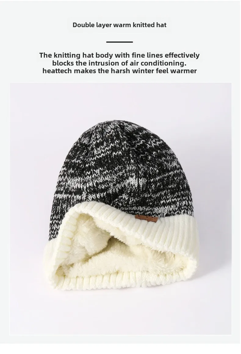 Warme Herren Damen Wintermütze Woll Mütze Fashion Strickmütze Kappe Hut Unisex