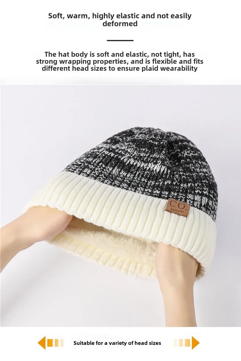 Warme Herren Damen Wintermütze Woll Mütze Fashion Strickmütze Kappe Hut Unisex