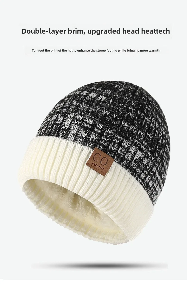 Warme Herren Damen Wintermütze Woll Mütze Fashion Strickmütze Kappe Hut Unisex