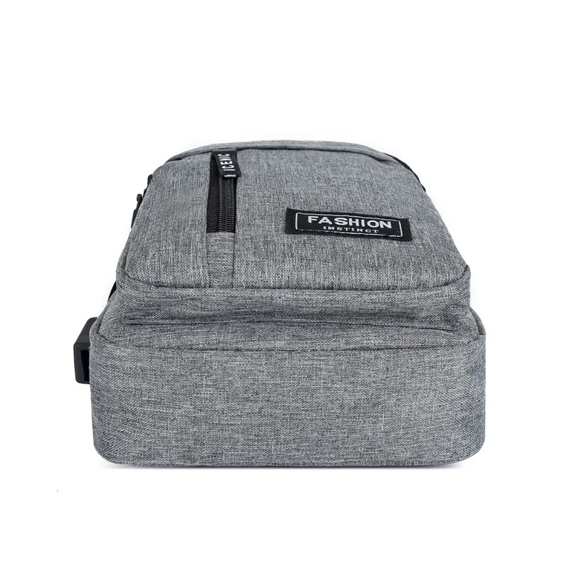 Zaino Monospalla Borsa Da Petto Marsupio Per Uomo Borsello Moto con Porta USB
