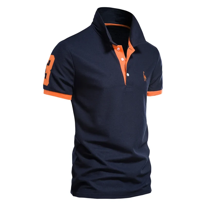 Herren Poloshirt POLO Shirt T-Shirt Kurzarm Zipper Hemd Fashion Polohemd Top NEU