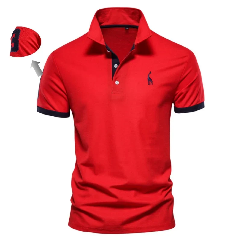 Herren Poloshirt POLO Shirt T-Shirt Kurzarm Zipper Hemd Fashion Polohemd Top NEU