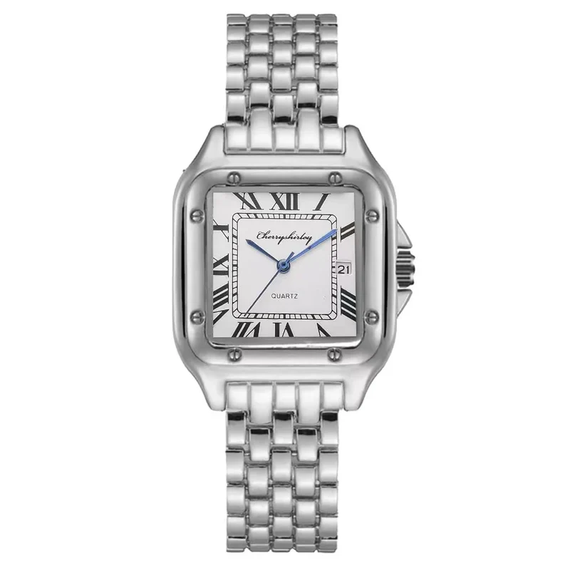 Damen Armbanduhr Armband Uhren Luxus Quarz Uhr Silber Gold Business Quarzuhr
