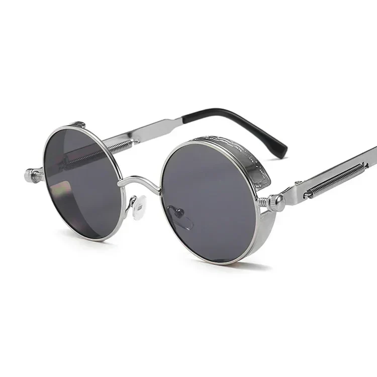 Damen Sonnenbrille Luxus Modische runde Herren Brille Vintage UV400