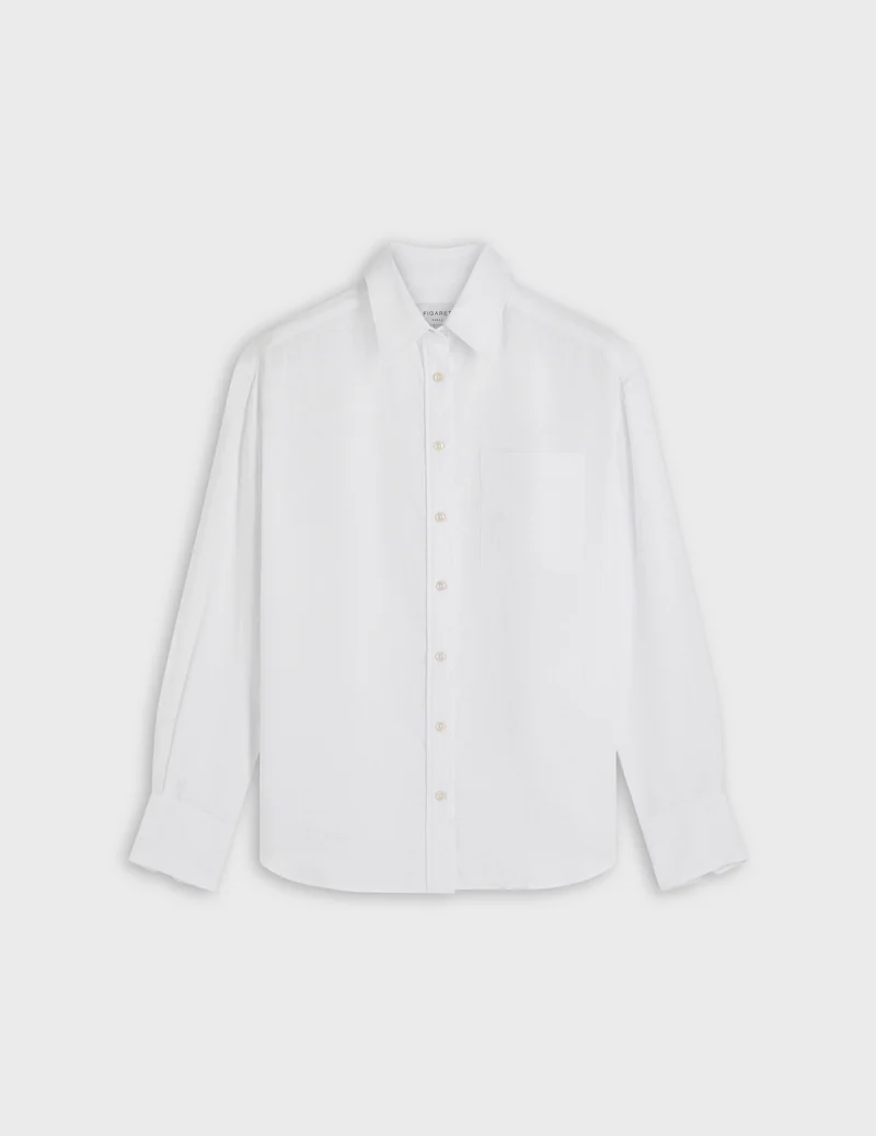 Chemise Charlotte en lin blanche