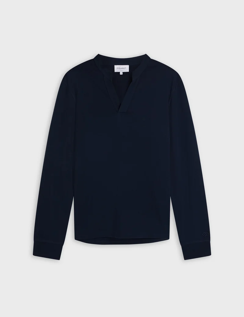 T-shirt Charles en coton marine
