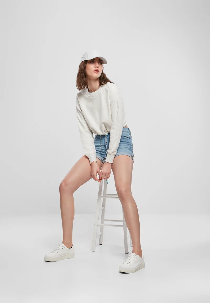 UC Ladies Oversized Cropped Crewneck