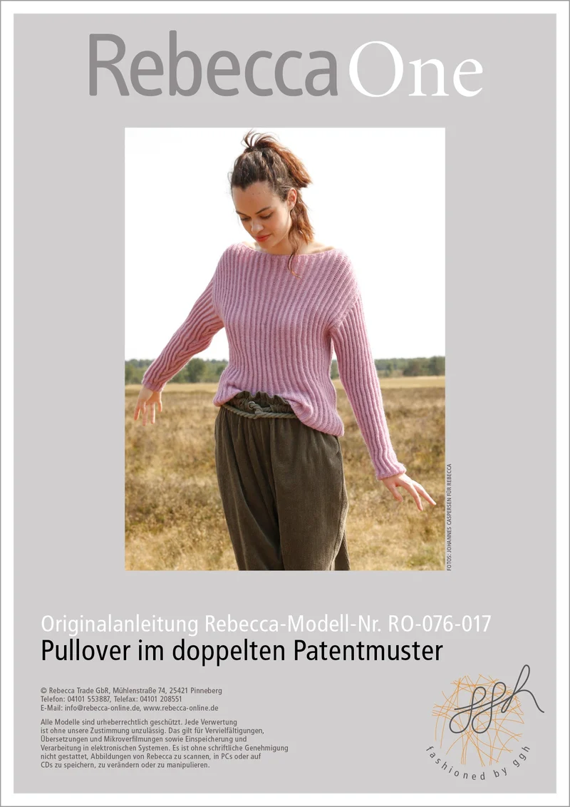 Strickanleitung - Pulli im doppelten Patent