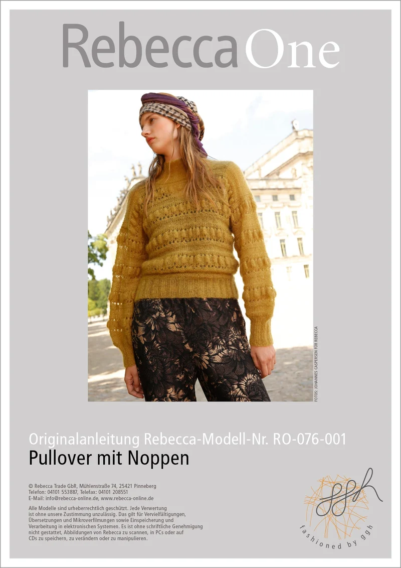 Strickanleitung - Pullover mit Noppen